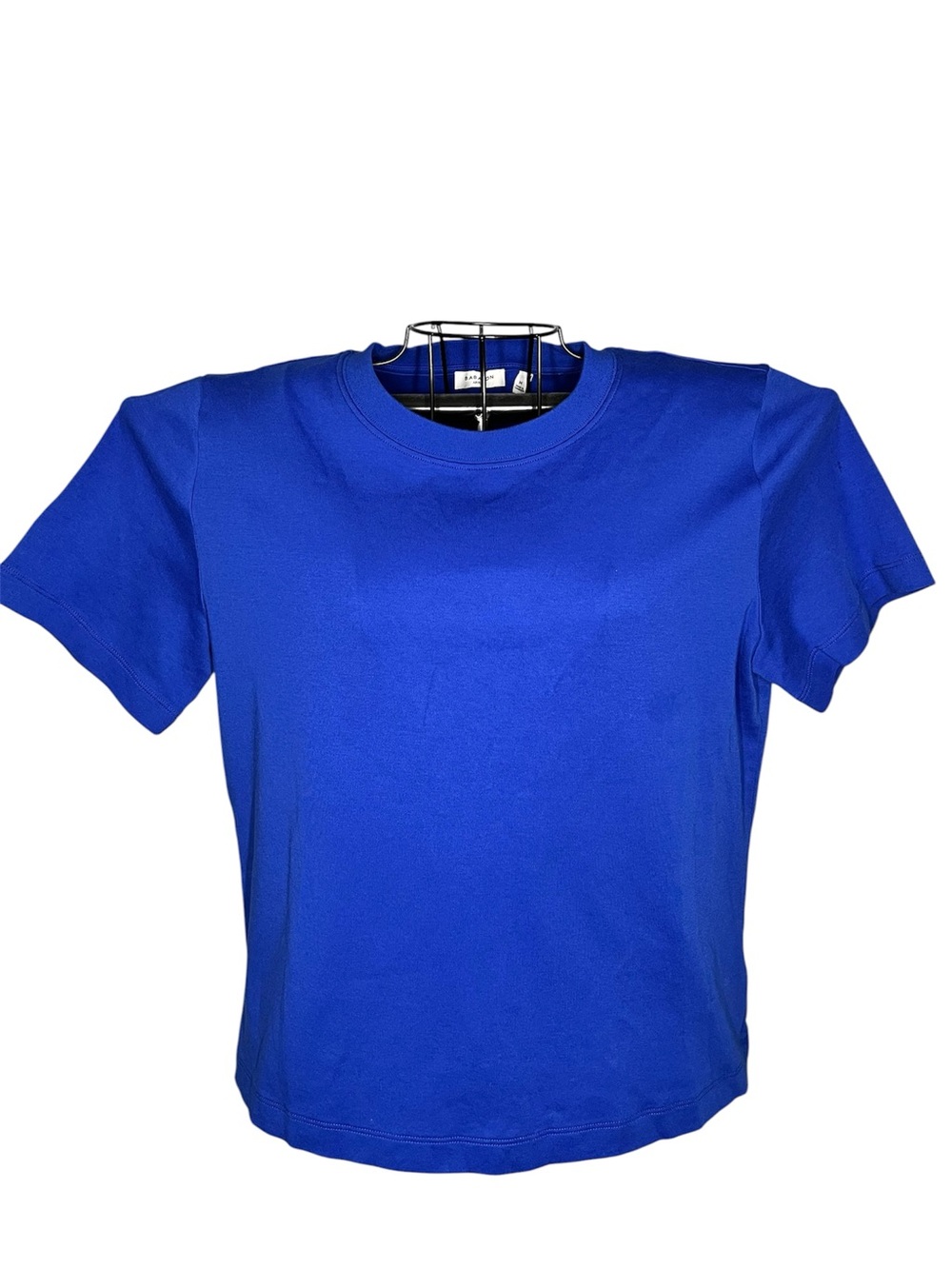 Aritzia Babaton InterLock Cotton Function Tee Blue Crew Neck Medium 100% Cotton